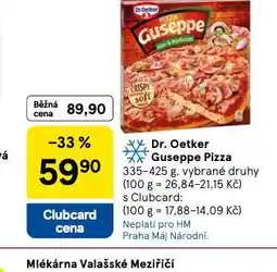 Tesco Dr. oeteker guseppe pizza nabídka