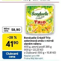 Tesco Bonduelle créatif trio nabídka