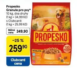Tesco Propesko granule pro psy nabídka