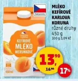 Penny Market Mléko kefírové karlova koruna nabídka