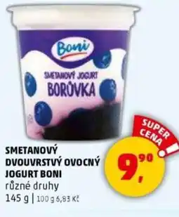 Penny Market Smetanový dvouvrstvý jogurt boni nabídka