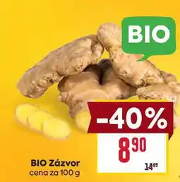 Billa BIO Zázvor cena za 100g nabídka