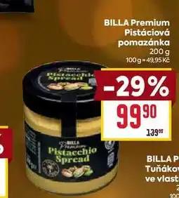 Billa BILLA Premium Pistáciová pomazánka 200 g nabídka