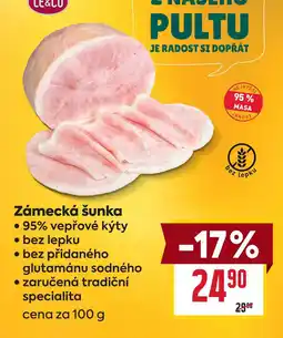 Billa Zámecká šunka 100g nabídka