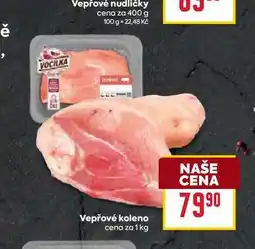 Billa Vepřové koleno cena za 1 kg nabídka