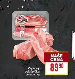 Billa Vepřový bok špička cena za 1 kg nabídka