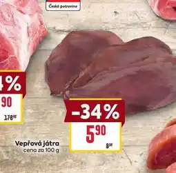 Billa Vepřová játra 100g nabídka