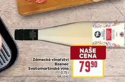 Billa Zámecké vinařství Bzenec Svatomartinské víno 0,75l nabídka