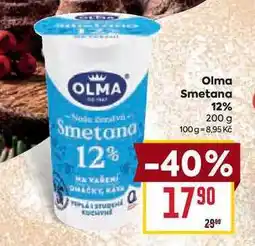 Billa Olma Smetana 12% 200 g nabídka