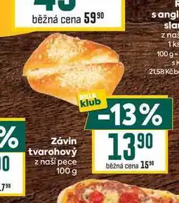 Billa Závin tvarohový z naší pece 100g nabídka