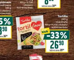 Billa Tortilla 240 g nabídka