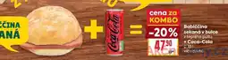 Billa Babiččina sekaná v bulce z teplého pultu + Coca-Cola 0,33l nabídka