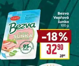 Billa Bezva Vepřová šunka 100 g nabídka