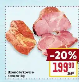 Billa Uzená krkovice cena za 1 kg nabídka