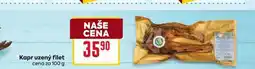 Billa Kapr uzený filet cena za 100g nabídka