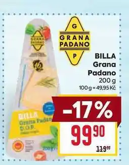 Billa BILLA Grana Padar D.O.P.. Padano 200 g nabídka