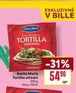 Billa Santa Maria Tortilla střední 320 g nabídka