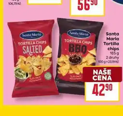Billa Santa Maria Tortilla chips 185 g nabídka