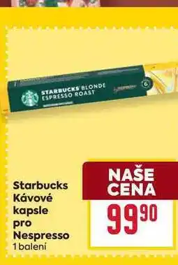 Billa Starbucks Kávové kapsle pro Nespresso 1 balení nabídka