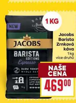 Billa JACOBS Zrnková Káva 1kg nabídka