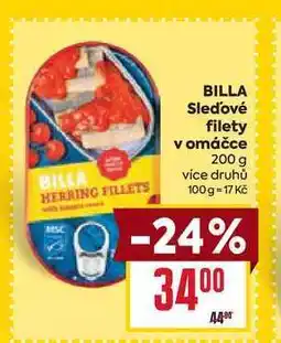 Billa BILLA Sledové filety v omáčce 200 g nabídka