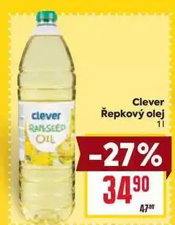 Billa Clever Řepkový olej 1l nabídka
