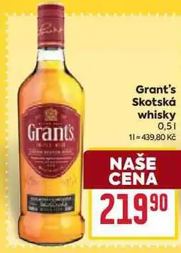Billa Grant's Skotská whisky 0,5l nabídka