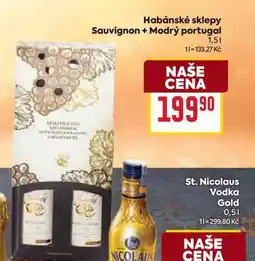 Billa Habánské sklepy Sauvignon + Modrý portugal 1,5l nabídka