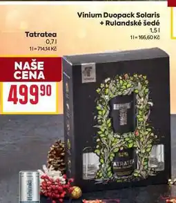 Billa Vinium Duopack Solaris + Rulandské šedé 1,5l nabídka