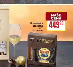 Billa R. Jelínek + placatka 0,5l nabídka