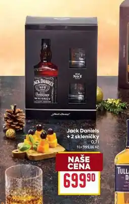 Billa Jack Daniels + 2 skleničky 0,7l nabídka