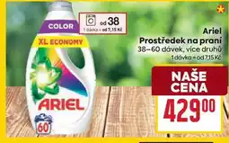 Billa Ariel Prostředek na praní 38-60 dávek nabídka