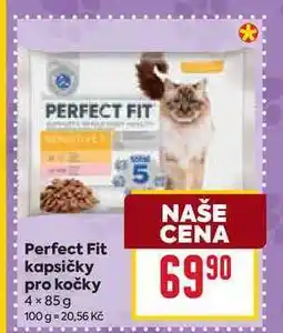 Billa Perfect Fit kapsičky pro kočky 4x85g nabídka