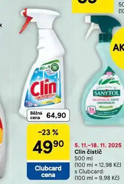 Tesco Clin čistič nabídka