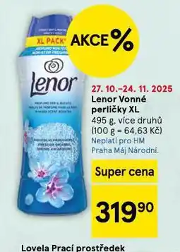 Tesco Lenor vonné perličky xl nabídka
