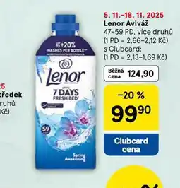 Tesco Lenor aviváž nabídka