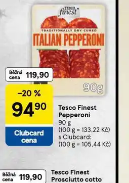 Tesco Tesco finest pepperoni nabídka