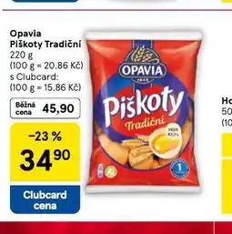 Tesco Opavia piškoty tradiční nabídka