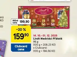 Tesco Lindt medvídci přátelé nabídka