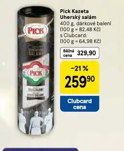 Tesco Pick kazeta uherský salám nabídka