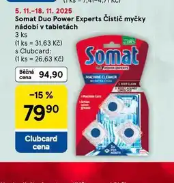 Tesco Somat duo power experts čistič myčky nabídka