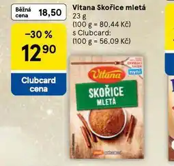 Tesco Vitana skořice mletá nabídka