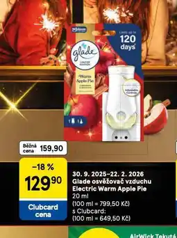 Tesco Glade osvěžovač vzduchu nabídka