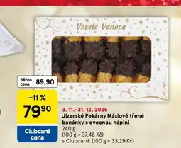 Tesco Máslové třené banánky s ovocnou náplní nabídka