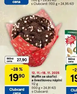 Tesco Muffin se skořicí a švestkovou náplní nabídka