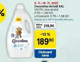 Tesco Coccolino aviváž xxl nabídka