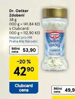 Tesco Dr. oetker zdobení nabídka
