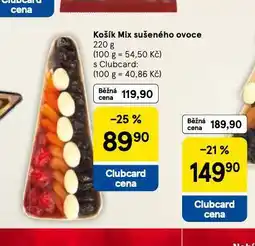 Tesco Košík mix sušeného ovoce nabídka