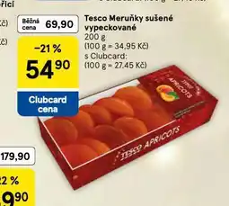 Tesco Meruňky sušené vypeckované nabídka