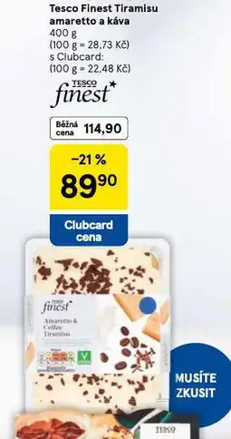 Tesco Tesco finest tiramisu amaretto a káva nabídka